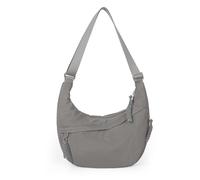 HiTotes Borsa a tracolla in nylon a mezzaluna da donna a mezza luna, borsa a tracolla, 01-grigio Standard 34cm, 34cm