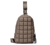 HiTotes Puffer Bag Borsa a tracolla trapuntata Borse a tracolla per le donne Puffer Zaino trapuntato Petto Pacchetto Trapuntato Cintura Borsa a Vita Puffy, Cammello, 32 cm, Borsa a tracolla trapuntata