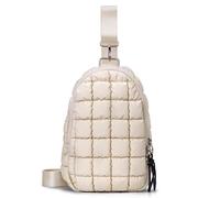 HiTotes Puffer Bag Borsa a tracolla trapuntata Borse a tracolla per le donne Puffer Zaino trapuntato Petto Pacchetto Trapuntato Cintura Borsa a Vita Puffy, Beige, 32 cm, Borsa a tracolla trapuntata