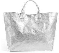 HiTotes PVC Large Kraft Paper Tote Bag with Top Handle - Hobo Borsa a Tracolla con Stampa Lettera for Work