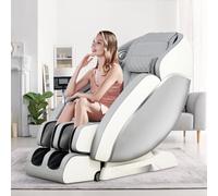 Hitree Poltrona Massaggiante per Tutto Il Corpo 4D Zero Gravity Massage Recliner con SL-Track, Riscaldamento, Scansione del Corpo, Bluetooth, Rullo per Piedi, Massaggi Shiatsu