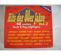 Hits der 80er Jahre Vol. 2 ( 3er Box) CD - Bangles,Tyler,Stevens,Wham,Rush,Gipsy Kings,Elo,Ant,Hooters,Culture Beat,Toto,Stranglers,Lauper,Men at Work,Jacksons , NKOTB,Martika etc.