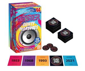 Hitster Guilty Pleasures - Gioco da tavolo per feste musicali, carte e quiz per i tuoi brani più amati e di formaggio, oltre 300 nuove canzoni, Guess the Song, Year & Artist - Giochi per adulti e