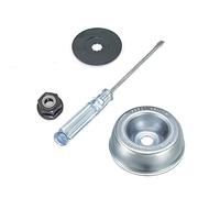 HitTopss Kit Adattatore per Tosaerba Stihl con rondella di Spinta, Piastra, Dado, cacciavite di Manutenzione, Adattatore Lama per tagliafili Stihl