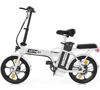 HITWAY Bici Elettrica Pieghevole 16", Motore , Batteria , , fino a 25 km/h, Pedalata Assistita, Autonomia 35-90 km, Bicicletta Elettrica da Città per Uomo Donna