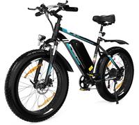 HITWAY Bici Elettrica uomo,26" 2.1/4.0 Fat Tire 7 Velocità Bicicletta Elettrica da 36V12AH/48V15A Batteria al Litio Rimovibile 35-90km, Pendolarismo in città & MTB Bici Elettriche