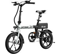 HITWAY Bicicletta elettrica, E-Bike pieghevole da 16", E-Bike da città con motore da 250W, velocità 25km/h, batteria 324Wh Biciclette elettriche BK35S (BK35S-9AH)