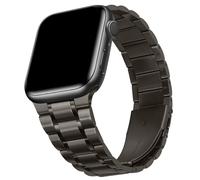 HITZEE Cinturino Compatibile con Cinturino Apple Watch 42/41/40/38mm, Cinturini in Acciaio Inossidabile per Donna Uomo Compatibile con iWatch SE3 Serie 11 10 9 8 7 6 5 4, Grafite