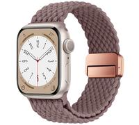HITZEE Compatible con Cinturino Apple Watch 49/46/45/44/42/41/40/38mm, Cinturini in Nylon con Chiusura Magnetico Progettato per iWatch Ultra 2 Serie 10 9 8 7 SE 6 5 4 (42/44/45/46/49, Fumo Viola)