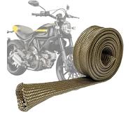 Hitzeschild Wickel - Auspuff Hitzeschutzband | Hochtemperaturbeständiges Materiale, Flexible Einsetzbar| Leicht Zuschneidbar, Mit Edelstahlbindern, Schutz Vor