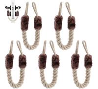 HIULLEN Maniglia Fermaporta, 5 Pezzi Protezione Morsetto per Porte, Protezione per Morsetto per Porta in Cotone per Porte di Animali Domestici e Protezione per le Dita dei Bambini