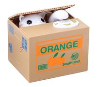 HIULLEN Salvadanaio Elettronico Bambini, Gatto Rubare Denaro Salvadanaio, Salvadanaio Mangia Monete, Salvadanaio Divertente per Piccoli Cambi Compleanno per Ragazzo Ragazza di Buono