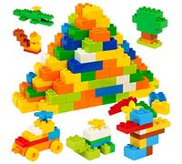 Hiume Grandi mattoncini da costruzione,240 pezzi,compatibile con pietre duplo e tutte le grandi marche,giocattoli STEM a partire dai 2 3 4 5 anni,giocattolo educativo creativo per ragazzi e
