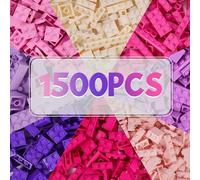 HIUME Set di 1500 blocchi di costruzione - Ricariche classiche - Compatibile con tutti gli altri produttori - Regali per ragazzi e ragazze dai 4 anni in su