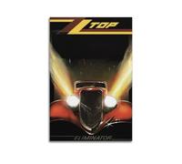 HIUSOUM ZZ Top Eliminator Stampa artistica da parete poster su tela per regali estetici per la stanza, 40 x 60 cm, senza cornice