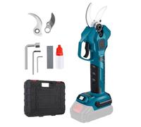 HIUYRFS Cesoie da potatura a batteria, professionale, 40 mm, 800 W, motore senza spazzole, cesoie elettriche con contatore a LED, compatibile con batterie Makita da 18 V