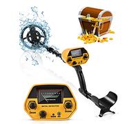 HIUYRFS Metal Detector ad Aalta Precisione Impermeabile Altezza Regolabile 78-108 cm, Detector Oro 25cm Bobina di Ricerca Rilevatore Profondità Massima 20 cm per Bambini e Adulti, Cercatore d'Oro