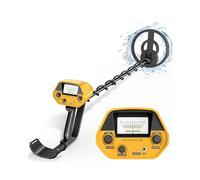 HIUYRFS Metal Detector ad Aalta Precisione Impermeabile Altezza Regolabile, Detector Oro 25cm Bobina di Ricerca Rilevatore per Bambini e Adulti, Cercatore d'Oro, Batteria Ricaricabile