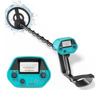 HIUYRFS Metal Detector ad Aalta Precisione Impermeabile Altezza Regolabile, Detector Oro 25cm Bobina di Ricerca Rilevatore per Bambini e Adulti, Cercatore d'Oro, Batteria Ricaricabile