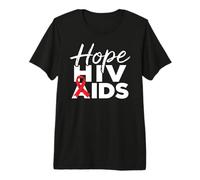 HIV AIDS Awareness Shirt - Nastro Rosso Hope AIDS Awareness Maglietta Premium