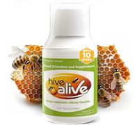 HIVE ALIVE Integratore per Alimentazione Api - Prodotto Apicoltura Liquido Naturale per Api Mellifere - Migliorando la Salute delle Colonie e Aumentando la Produzione di Miele (100 ml, 10 Alveari)