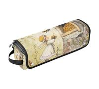 Hive - Borsa da viaggio con tappetino resistente al calore, grande capacità, organizer per piastre, piastre, arricciacapelli, una ragazza e api