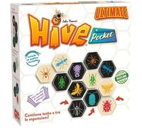Hive Pocket Ultimate - Gioco di Strategia per 2 Giocatori - Include le Espansioni Coccinella, Zanzara e Onisco - 2 Gocatori - 9+ Anni - 20 Minuti - Edizione Italiana