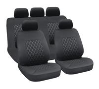 Set fodere coprisedili universali imbottiti auto Hive - Nero/Grigio