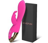 HIVEFUN Giocattoli Sessuali per Donne Vibratore per Coniglio Solo, Donna Dildo Vibratori Erotici Clitoride anale E Stimolazione Del Punto G Giocattoli, 10 Vibrazioni per Donne Vibratori per Coppie