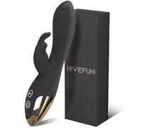 HIVEFUN Vibratore per Donna, Giocattoli Erotici per Coppie Set di Vibratoriper Donne Clitoride con 10 Modalità, Stimolatore Clitoride Femminile Dildo Anal Sex Toy Vibratore Rabbit