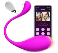 HIVEFUN Vibratoreper Donna Wireless Sexytoysys Vibratore con APP, Vibratoriper Ovetto Vibrante Donna Telecomando con 9 Modalità, Bluetooth Toys Sessuali Vibratori Comando a Distanza Sex Toys Viola