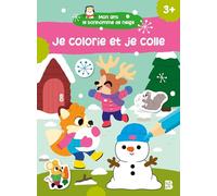 Hiver: Mon ami le bonhomme de neige: Coller et colorier