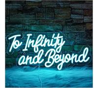 Hiverni Per l'infinito e oltre per insegne al neon per dimmerabili alimentati, per camera da letto, negozio, bar, feste, pareti luci al neon