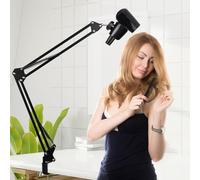 Hivexagon Supporto a Morsetto per asciugacapelli - Supporto Regolabile Multi-angolazione, Supporto Multifunzionale, Base in Metallo a sbalzo, Consente di asciugare i Capelli a Mano Libera