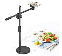 Hivexagon Supporto da Tavolo per Telefono Cellulare Live,Altezza e Angolazione Regolabili,con Base Rotonda Stabile,Perfetto per Il Negozio dal Vivo di Prodotti (36-52 cm)