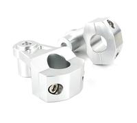 hivxwerm Moto Riser Manubrio Compatibile con Bonneville 790 2001-2007 per T100 2001-2020 Riser Manubrio Moto Morsetto con Bullone Parti Manubrio Supporto Manubrio Riser(Silver)