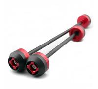 hivxwerm Tamponi Paratelaio Compatibile con Ducati per Desert X 2022 2023 2024 Forcella Anteriore Posteriore per Moto Slider Anticollisione Accessori(Red)