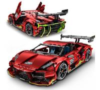 HiWEEGO Tecnica, kit di montaggio per auto telecomandata, scala 1:10, 2,4 GHz, ricaricabile, auto da corsa, 2202 pezzi, per bambini, adolescenti, adulti, modello da collezione