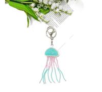 hiwhale 1 Pc Charm Vita Marina con Perline Toppa Decorazione Cocco Albero Cocco Fatto a Mano Portachiavi In Strass Borsa di Cristallo