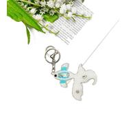 hiwhale 1 Pc Charm Vita Marina con Perline Toppa Decorazione Cocco Albero Cocco Fatto a Mano Portachiavi In Strass Borsa di Cristallo