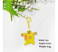 hiwhale 1 Pc Charm Vita Marina con Perline Toppa Decorazione Cocco Albero Cocco Fatto a Mano Portachiavi In Strass Borsa di Cristallo
