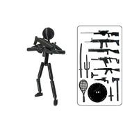 hiwhale Giocattolo Stickman multi-giunto multi-giunto mobile Stampa 3D Manichino stampato in 3D Action Figure di azione Stickman Robot assemblato