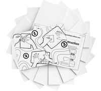 Hiwhy 16 Fogli Adesivi per Puzzle - Colla per Ricostruzioni Fino a 2 x 1000 Pezzi - Set Salvapuzzle e Adesivi per l’Esposizione 16 Sheets
