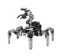 HIWONDER ROS2 Jetson Hexapod con OpenClaw Grandi Modelli AI ChatGPT Mappatura SLAM 3D AI Vision Scena Vocale Comprensione Auto-bilanciamento ROS Education Robot, ROSpider Advanced Kit & Jetson Nano
