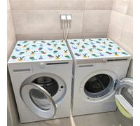 Hixingo 2 Pezzi Copri Lavatrice per Interno, Universale Tappetino Lavatrice, Sopra Universale Tappetino Antiscivolo, per Frigorifero, Cucina, Asciugatrici, Bagni (Cactus verde 9,50x60cm)