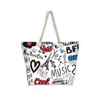 Hixingo 3D Borsa da Mare Grande XXL Donna Uomo, Borsa da Spiaggia Capiente Pieghevole e Leggera per Spiaggia Piscina Viaggio Palestra Shopping Sport e Vacanza (35x12x34CM,Cuore d'amore 5)