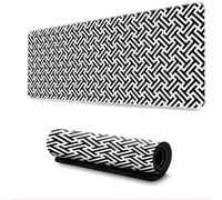 Hixingo 3D Tappetino Mouse, Tappetino Mouse XXL/XL/L, Lettera che Stampo Tappetino Mouse Gaming con Base in Antiscivolo e Bordi Cuciti, Mouse Pad per Casa Ufficio (Grigio,800x300x3mm)