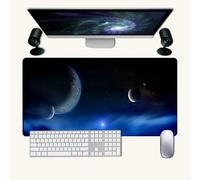 Hixingo 3D Universo Tappetino Mouse, Tappetino Mouse XXL/XL/L, Tappetino Mouse Gaming con Base in Antiscivolo e Bordi Cuciti, Mouse Pad per Ufficio e Casa (700x300x3mm,universo 6)