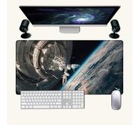 Hixingo 3D Universo Tappetino Mouse, Tappetino Mouse XXL/XL/L, Tappetino Mouse Gaming con Base in Antiscivolo e Bordi Cuciti, Mouse Pad per Ufficio e Casa (600x300x3mm,universo 7)