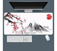 Hixingo Bel Paesaggio Tappetino Mouse, Tappetino Mouse XXL/XL/L, Tappetino Mouse Gaming con Base in Antiscivolo e Bordi Cuciti, Mouse Pad per Ufficio,Casa (700 * 300 * 3mm,capo di prugna)